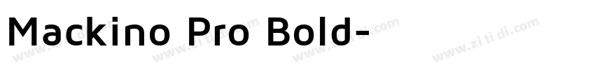 Mackino Pro Bold字体转换
